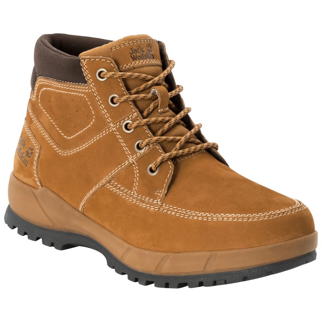 Jack Wolfskin JACKSON MID παπουτσια casual ανδρικα πορτοκαλι/καφε | GR7156350